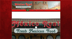 Desktop Screenshot of mexicorealrestaurant.com